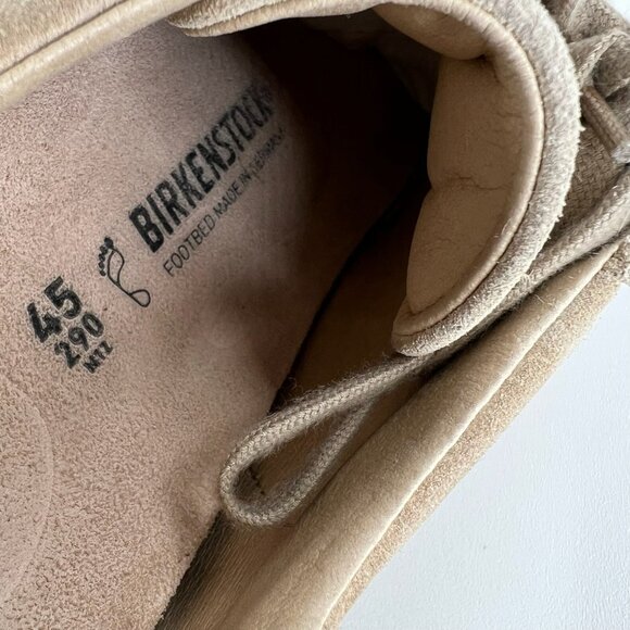 Birkenstock Bend Low Suede Sneakers Sz 45 US 12 Gum Sole Comfort Shoes Taupe Tan - Picture 11 of 12